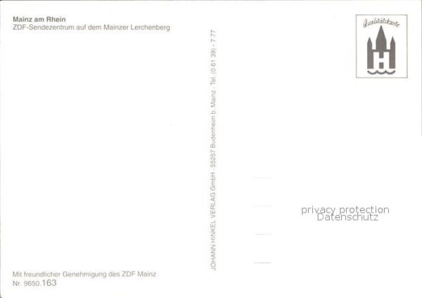 Mainz Rhein ZDF Sendezentrum Mainzer Lerchenberg – Bild 2