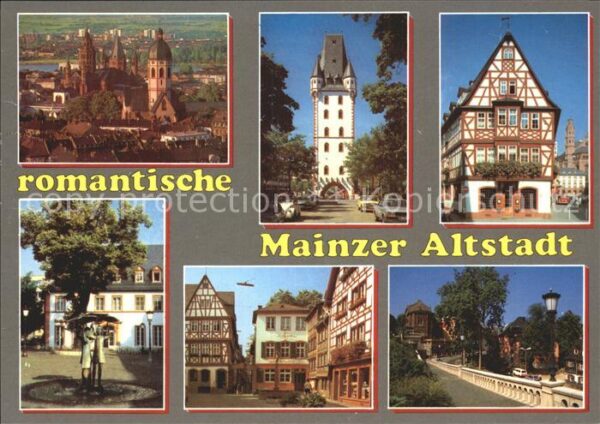 Mainz Rhein Romantische Altstaddt Stephanskirche Do