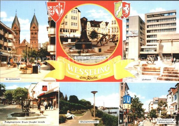 Wesseling Rathaus Fußgängerzone Sankt Germanus Rh