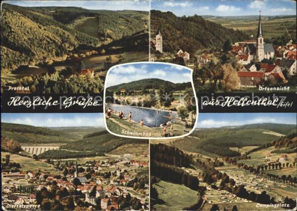 Hellenthal Eifel Prethtal Oleftalsperre Campingplatz Ort