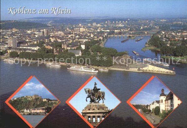 Koblenz Rhein Deutsches Eck Festung Ehrenbreitstein K