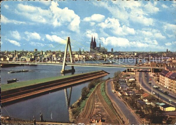 Koeln Rhein Severingsbrücke Dom