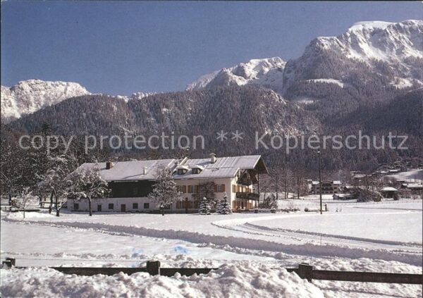 Schoenau Koenigssee Hotel Siegellehen Winterlandschaft