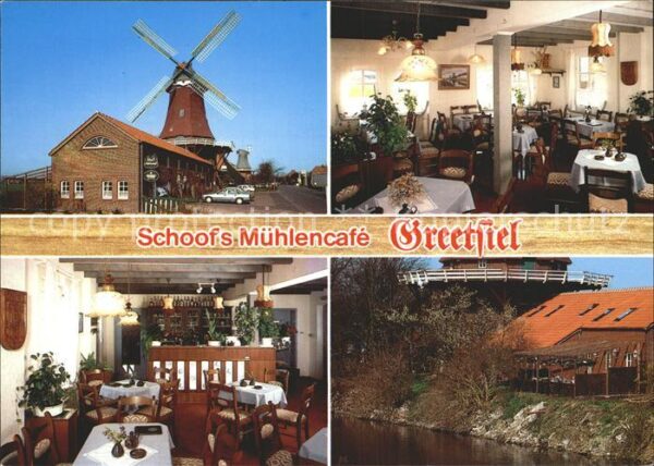 Greetsiel Schoofs Mühlencafe Gartenterrasse am Ka