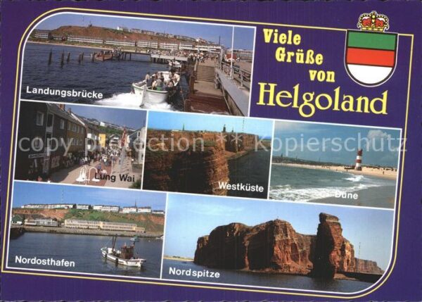 Helgoland Nordosthafen Landungsbrücke Westküse No