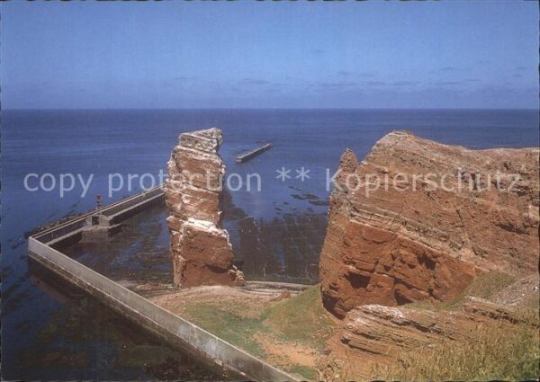 Helgoland Roter Fels Meer Nordspitze Lange Anna b