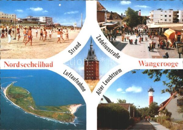Wangerooge Nordseebad Strand Zedeliusstra?e Alter Leuchtturm