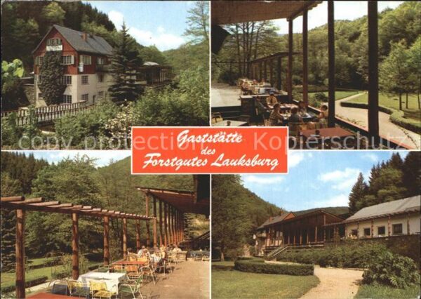 Lauksburg Wispertal Gaststätte Forstgut Lauksburg