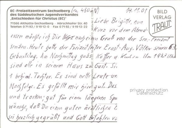 Sechselberg Freizeitzentrum Süddeutscher Jugendverb – Bild 2