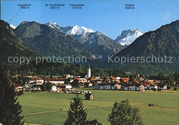 Oberstdorf Panorama heilklimatischer Luftkurort Wi