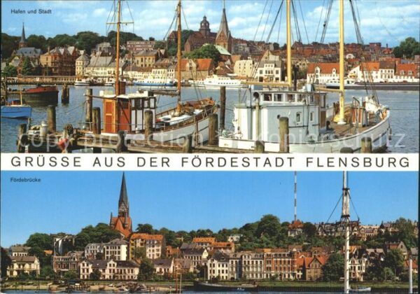 Flensburg Fördestadt Fördebrücke Hafen