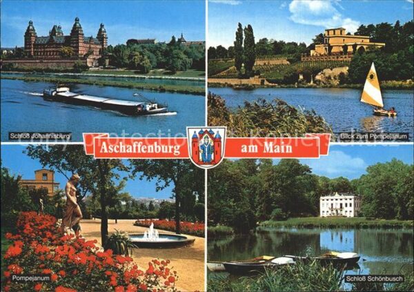 Aschaffenburg Main Schloss Johannisburg Pompejanum Schloss