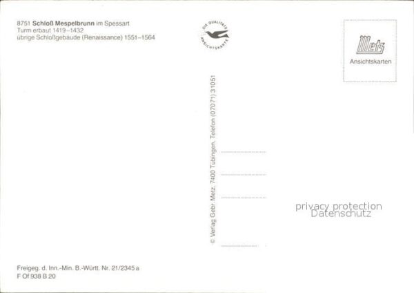 Mespelbrunn Schloss – Bild 2