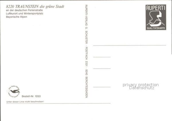 Traunstein Oberbayern Luftkurort Wintersportplatz grüne Stadt – Bild 2