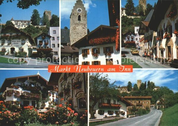 Neubeuern Bayerisches Inntal Kirchturm Häuser