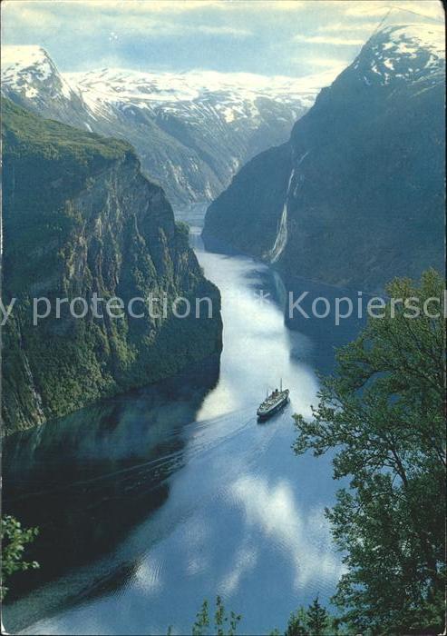 Geiranger Fjord  Schiff