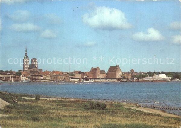 Stralsund Mecklenburg Vorpommern Rügendamm Ostsee