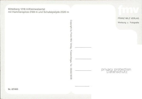 Mittelberg Kleinwalsertal Hammerspitze Schafalpköpfe – Bild 2