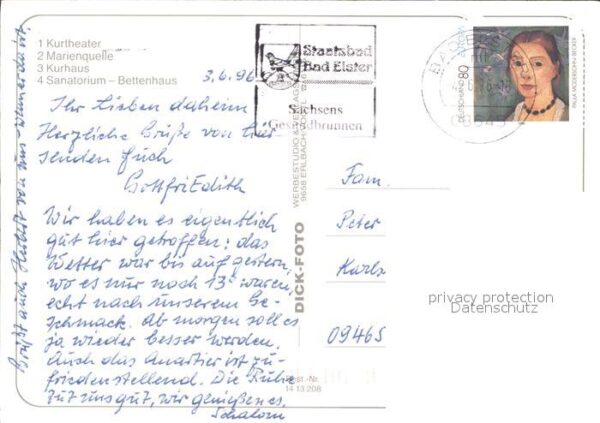 Elster Bad Kurtheater Marienquelle Kurhaus Sanator – Bild 2