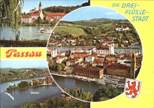 Passau Donau Kirche Stadtansicht