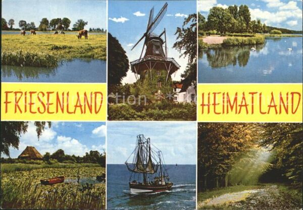 Friesland Emden Mühle Fischkutter