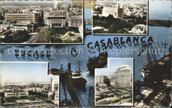 Casablanca Hafen Stadtansicht