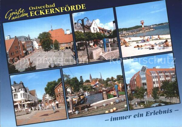 Eckernfoerde Ostseebad Badestrand Leuchtturm