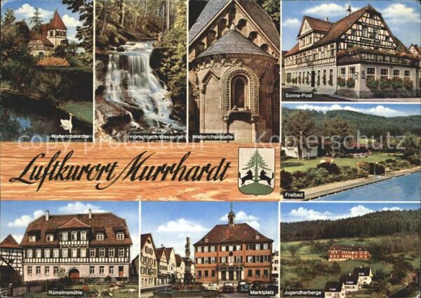 Murrhardt Luftkurort Freibad Marktplatz Jugendher