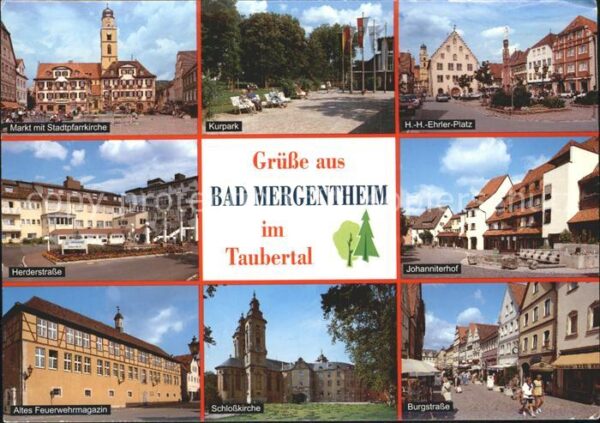 Mergentheim Bad Stadtpfarrkirche Markt Ehrler Platz Her