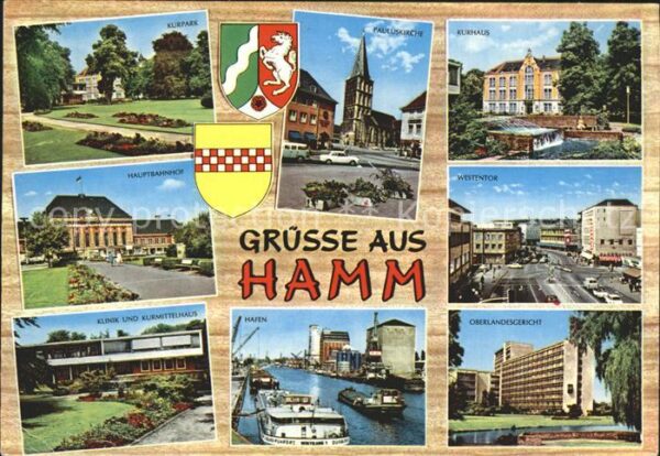 Hamm Westfalen Hauptbahnhof Kurhaus Hafen Gericht