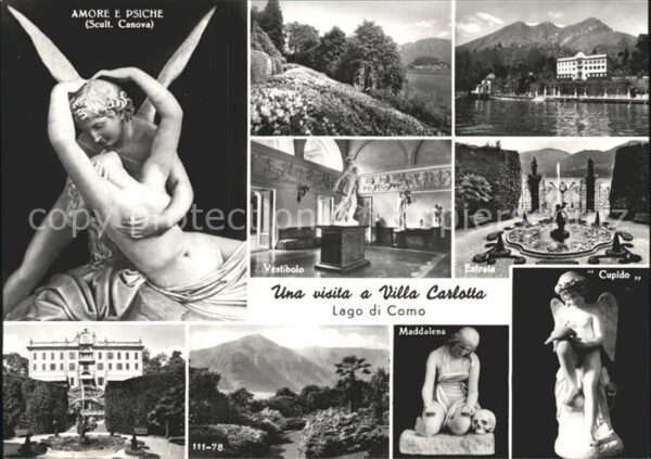 Como Lago di Como Kunst Brunnen See Villa Carlotto