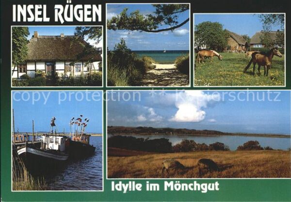 Ruegen Mönchsgut Schiff Häuser