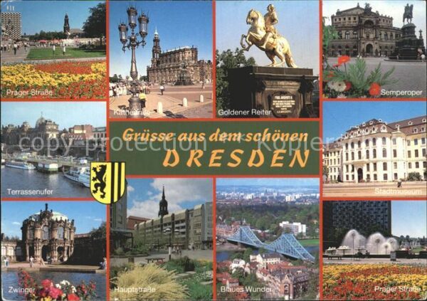Dresden Freistaat Sachsen Semperoper Ufer Zwing