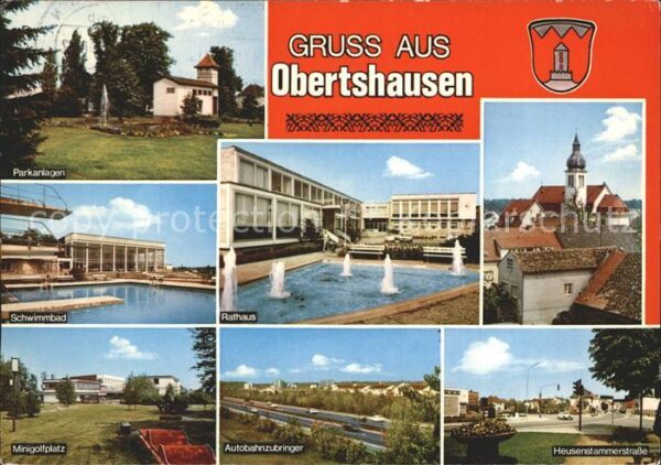 Obertshausen Parkanlagen Schwimmbad Minigolfplatz He