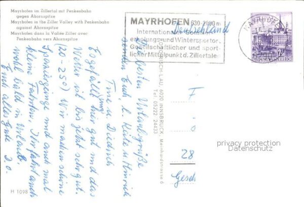 Mayrhofen Zillertal Penkenbahn Ahornspitze – Bild 2