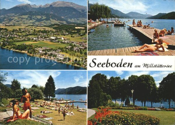 Seeboden Millstaettersee Kärntner Alpen Strand Millstättersee