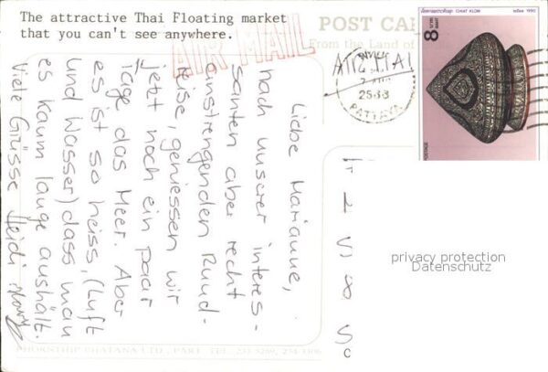 Thailand Fischerboote Markt – Bild 2