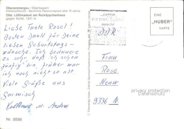 Oberammergau Lüftlmalerei Rotkäppchenhaus – Bild 2