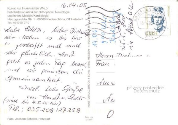 Niederschoena Hetzdorf Klinik Tharandter Wald – Bild 2