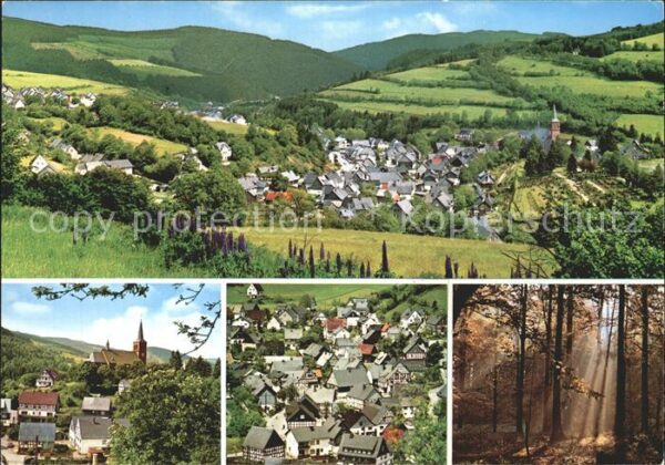 Zueschen Sauerland Luftkurort Kirche Ortsansichten