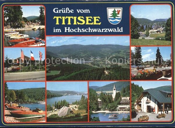 Titisee Hochschwarzwald See Boote Campingplatz