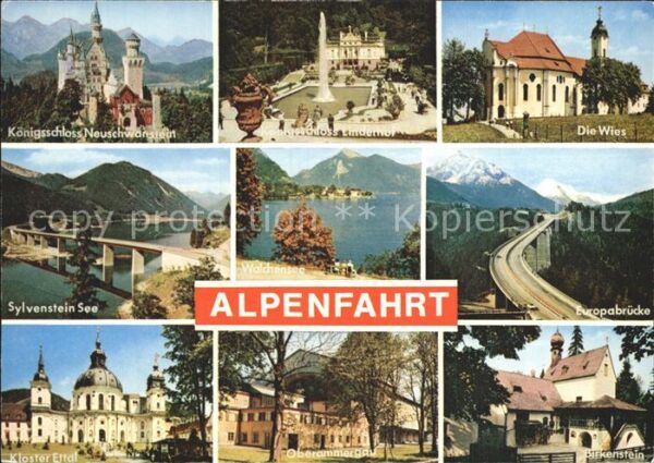 Allgaeu Region Alpenfahrt Neuschwanstein Sylvenstein S