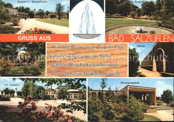 Salzuflen Bad Saline Bewegungsbad Kurpark