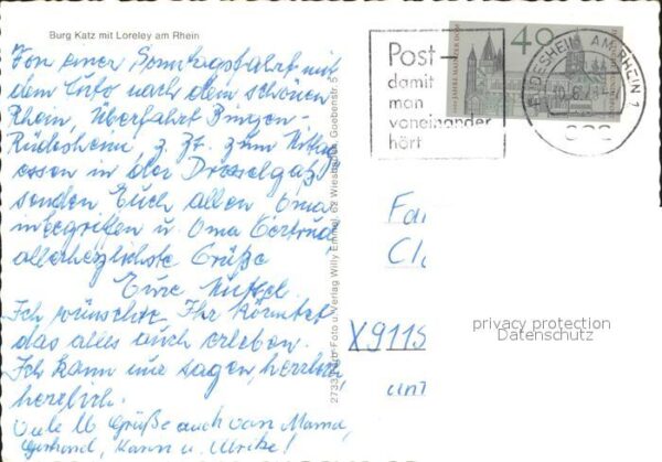 Lorelei Loreley Burg Katz – Bild 2
