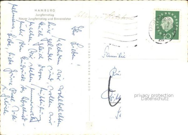 Hamburg Jungfernstieg Binnenalster – Bild 2