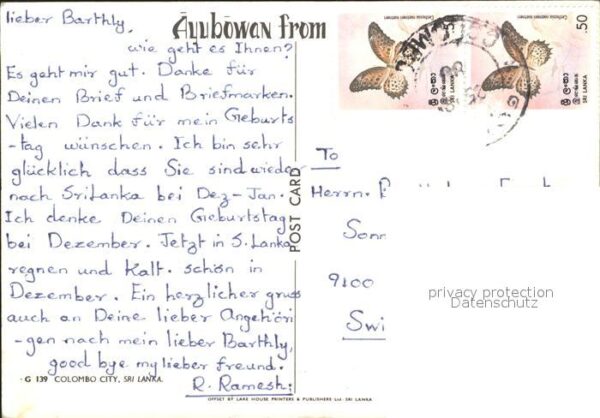 Colombo Ceylon Sri Lanka Ansicht – Bild 2