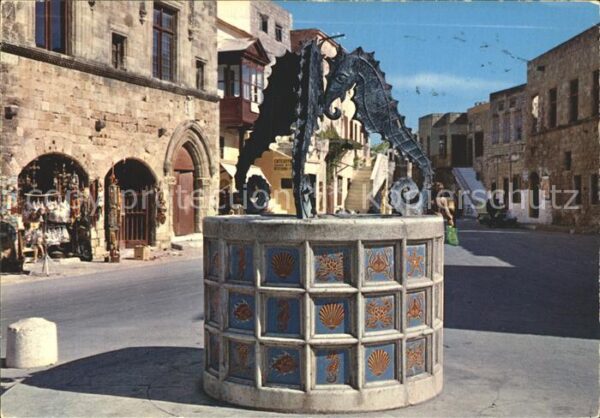 Rhodes Rhodos Greece Quelle Alte Stadt