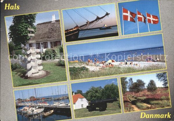 Hals Danmark Partier Bootshafen Strand Heide