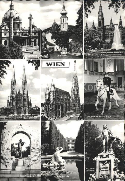 Wien Spanische Reitschule Rathaus Karlskirch
