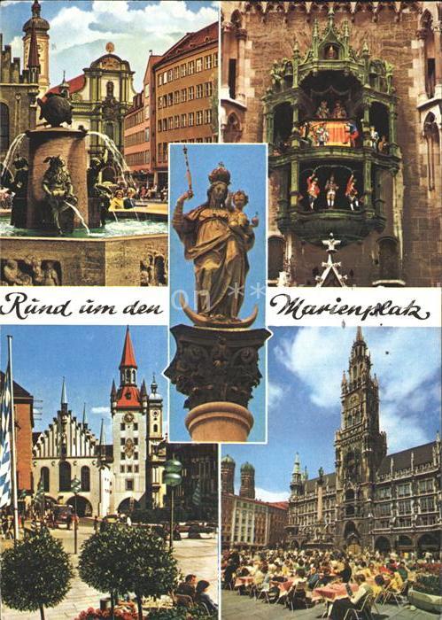 Muenchen Fischbrunnen Glockenspiel Altes Rathaus